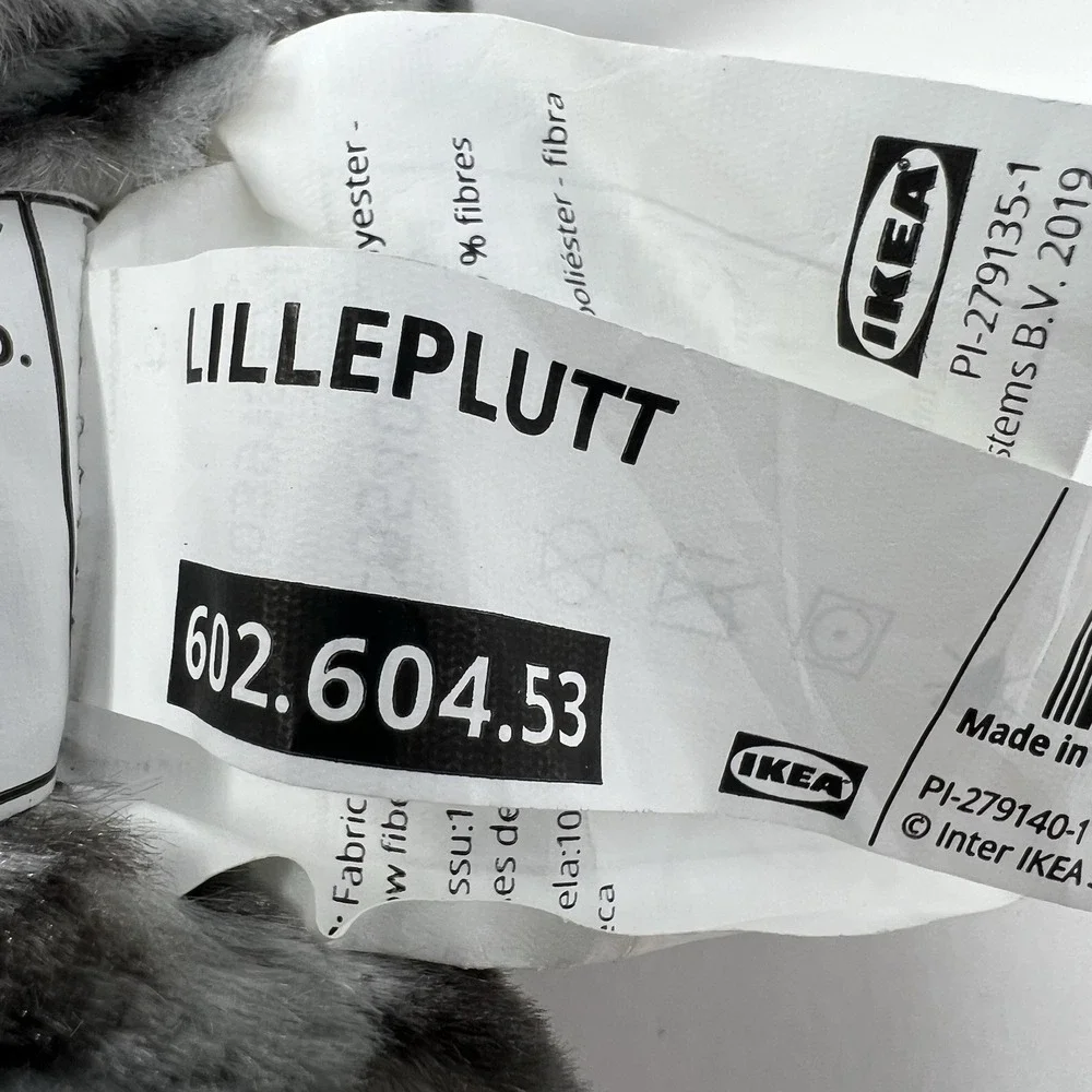 IKEA Cat Plush Lilleplutt Gray Striped Kitten Kitty Stuffed Animal Soft Toy Gift